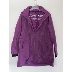 NWT Purple Calvin Klein Coat